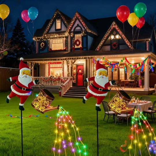 Lanterne Solaire Décorative en Forme d'Arrosoir de Noël 3