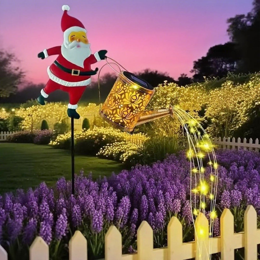 Lanterne Solaire Décorative en Forme d'Arrosoir de Noël 7