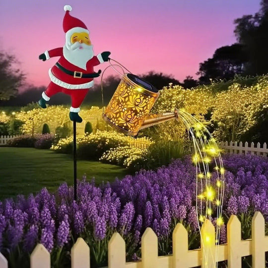 Lanterne Solaire Décorative en Forme d'Arrosoir de Noël 7