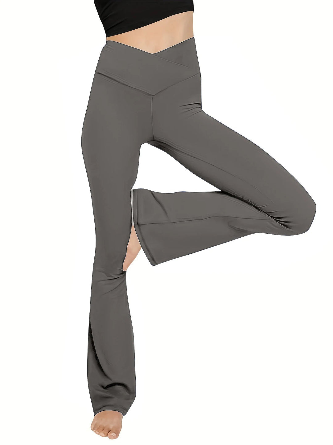 Legging Femme Bootcut Taille Haute Sportif 4