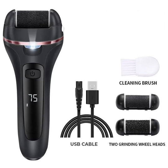 Lime à Pied Électrique Rechargeable avec 3 Rouleaux Interchangeables 1