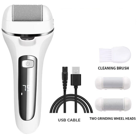 Lime à Pied Électrique Rechargeable avec 3 Rouleaux Interchangeables 3
