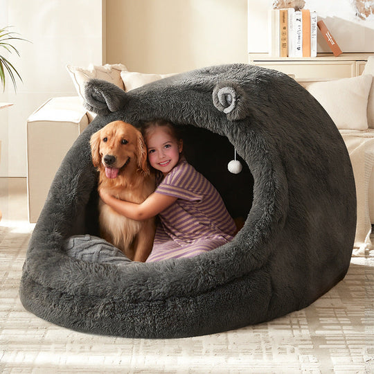 Lit Pour Chien En Forme De Grotte Confortable Panier Douillet Pour Chien 1