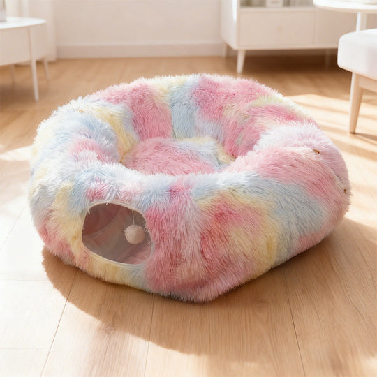 Lit Pour Chien Rond Confortable Avec Coussin Douillet 0