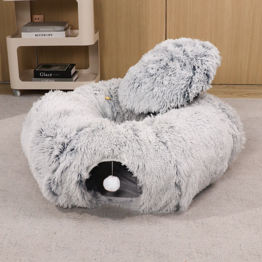 Lit Pour Chien Rond Confortable Avec Coussin Douillet 1