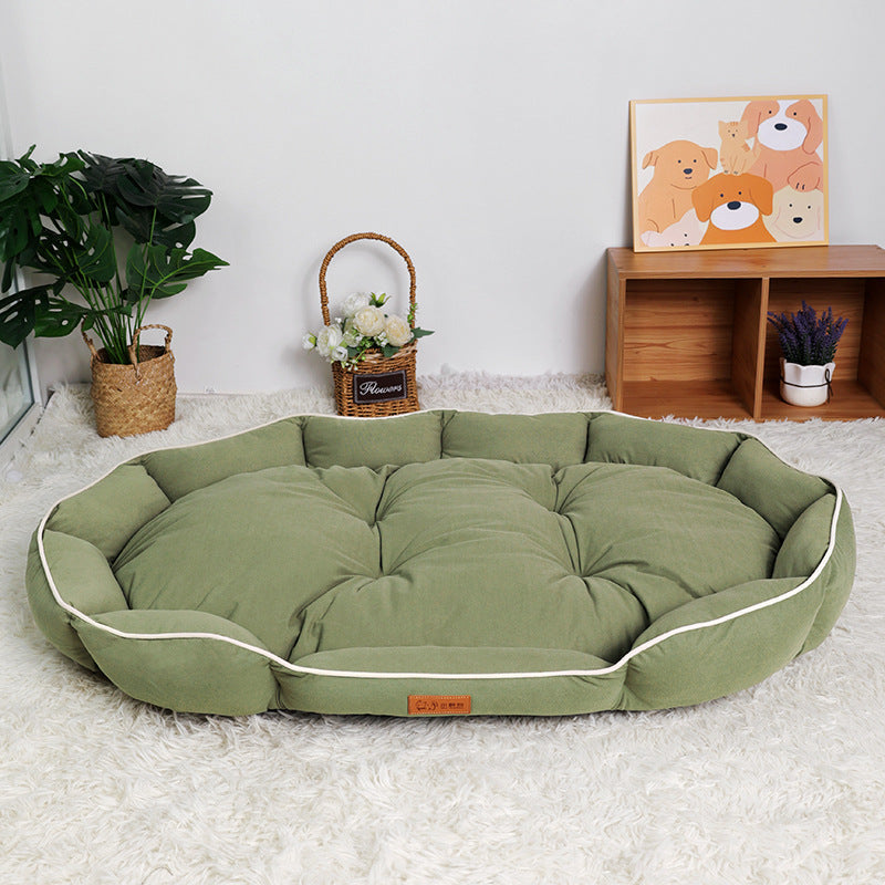 Lit Rond Pour Chien Confortable Avec Bords Renforcés 7
