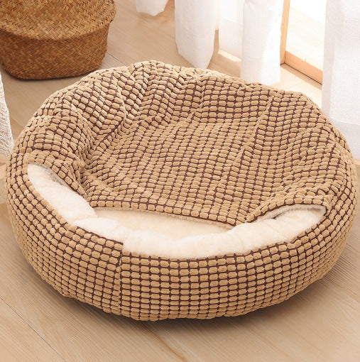 Lit circulaire pour chien confortable et douillet 0
