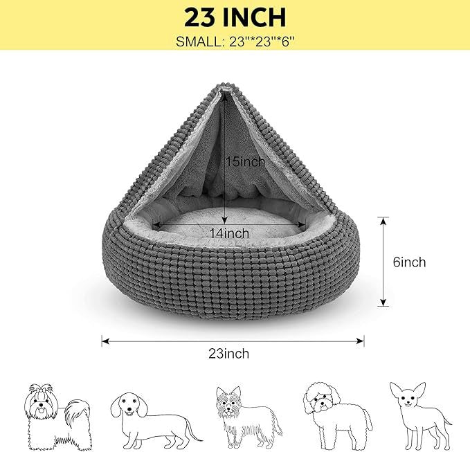 Lit circulaire pour chien confortable et douillet 1
