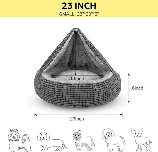 Lit circulaire pour chien confortable et douillet 1
