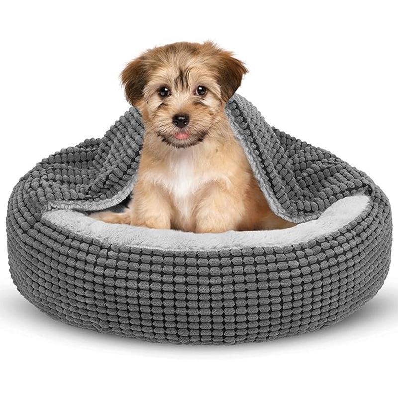 Lit circulaire pour chien confortable et douillet 2