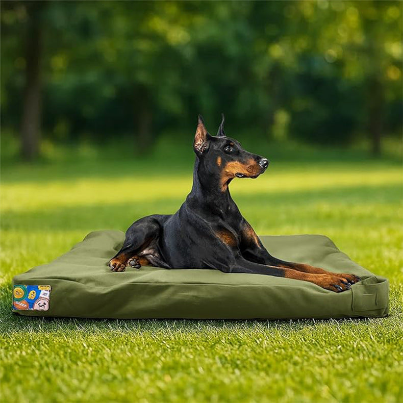 Lit pour Chien Confortable et Robuste avec Coussin Imperméable pour Intérieur et Extérieur 2