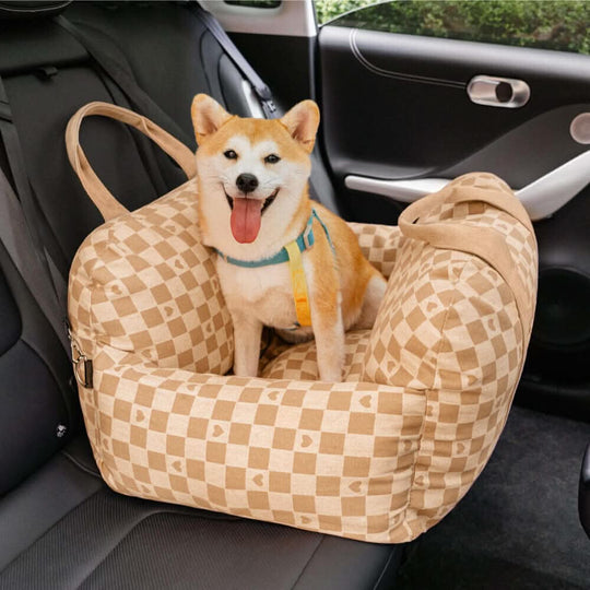 Lit pour Chien avec Ceinture de Sécurité et Base Antidérapante 11