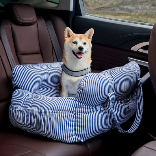 Lit pour Chien avec Ceinture de Sécurité et Base Antidérapante 19