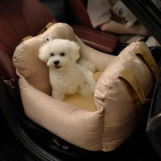 Lit pour Chien avec Ceinture de Sécurité et Base Antidérapante 2