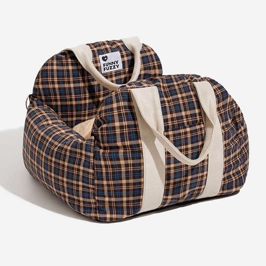 Lit pour Chien avec Ceinture de Sécurité et Base Antidérapante 21