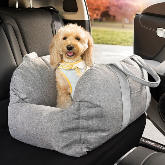 Lit pour Chien avec Ceinture de Sécurité et Base Antidérapante 27