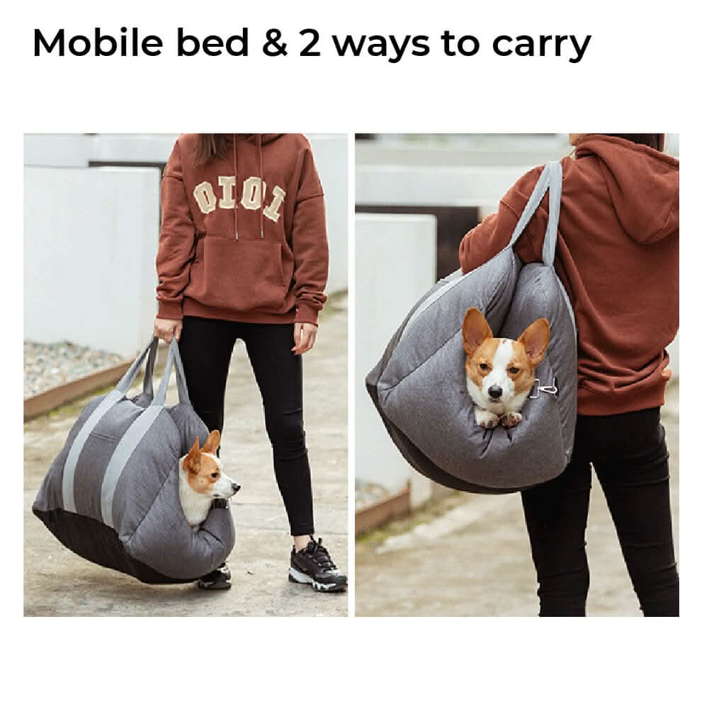 Lit pour Chien avec Ceinture de Sécurité et Base Antidérapante 4