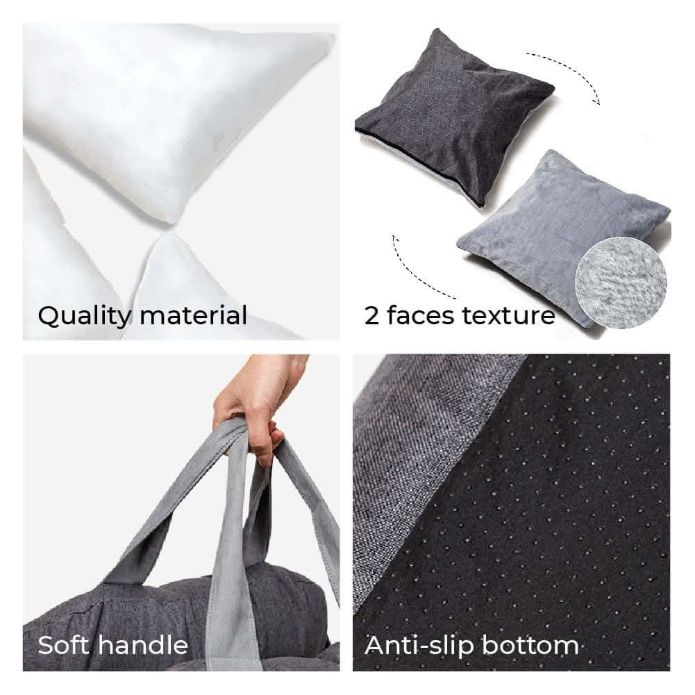 Lit pour Chien avec Ceinture de Sécurité et Base Antidérapante 5