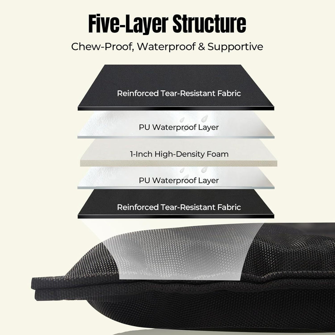 Lit pour chien avec matelas imperméable et durable 1