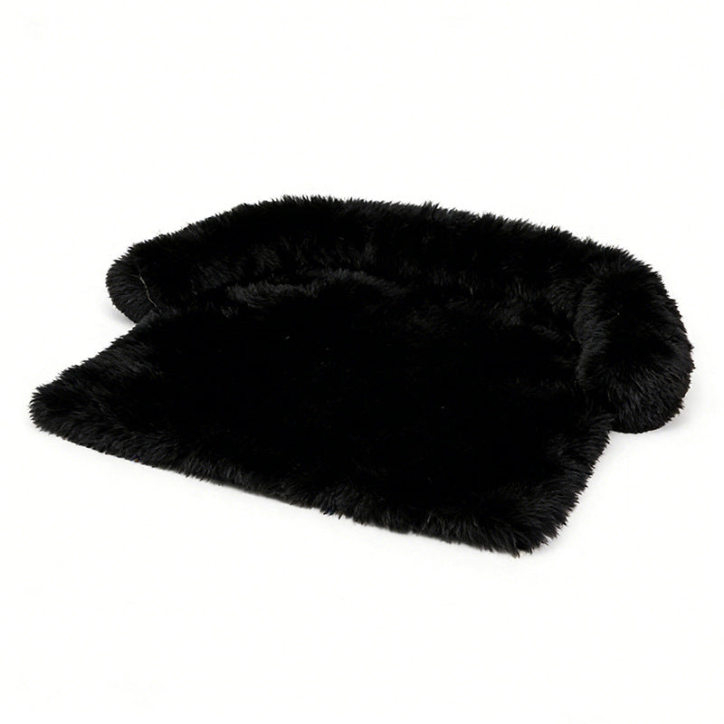Lit pour chien confortable en fausse fourrure 1