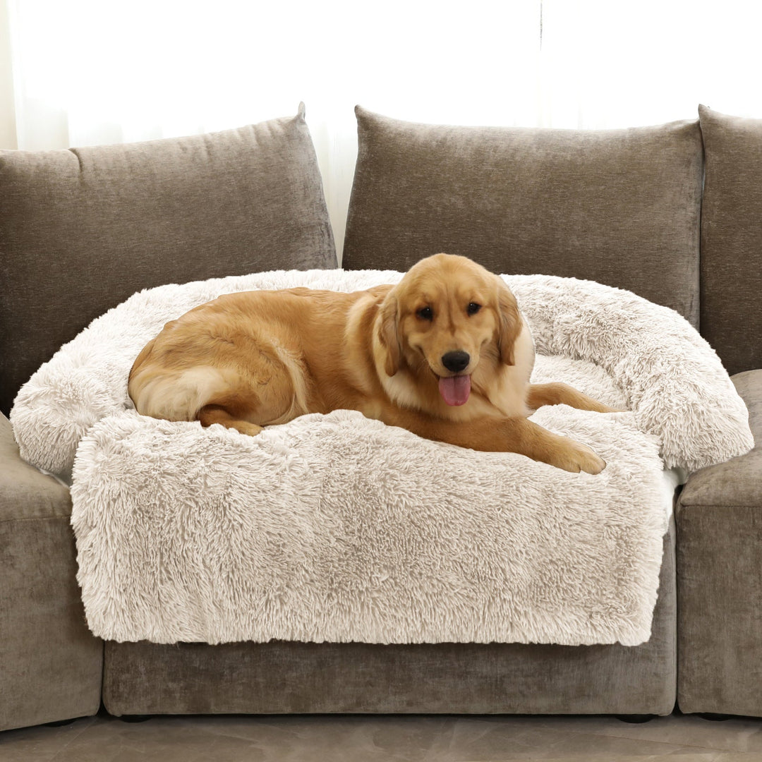 Lit pour chien confortable en fausse fourrure 2
