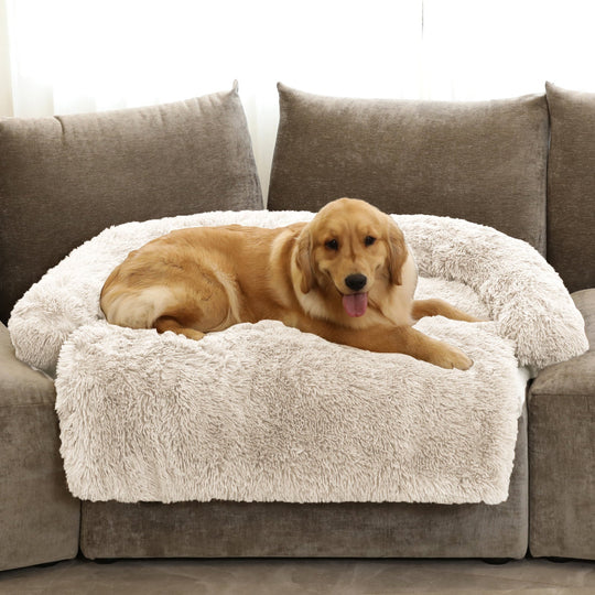 Lit pour chien confortable en fausse fourrure 2