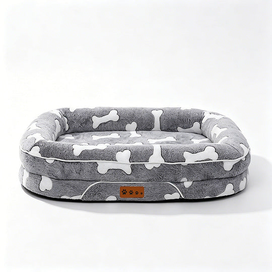 Lit pour chien confortable motif cœur 1