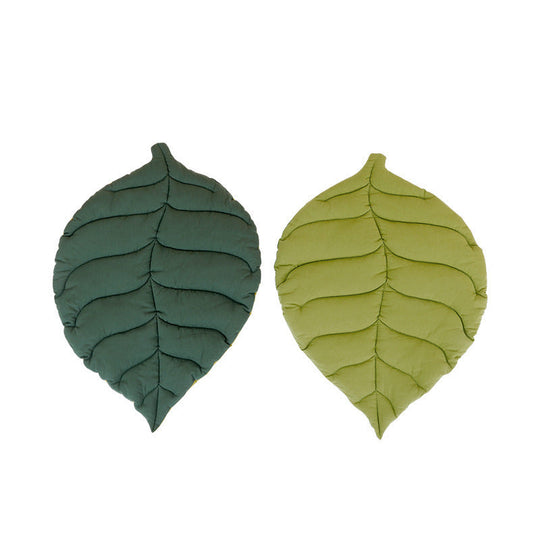 Lit pour chien coussin forme feuille confortable 0