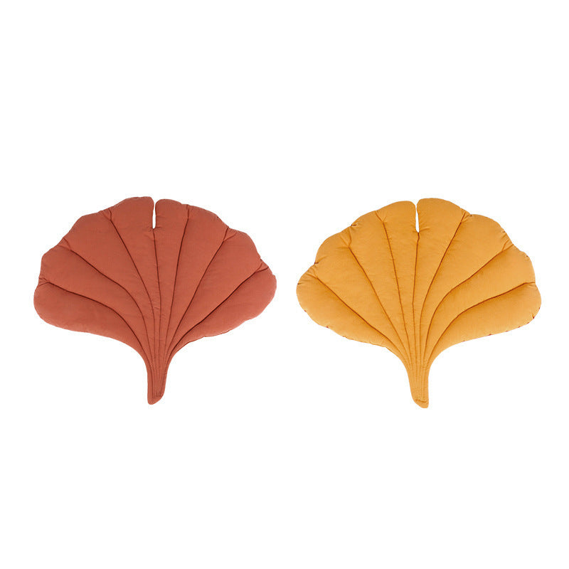 Lit pour chien coussin forme feuille confortable 1
