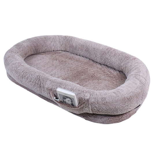 Lit pour chien en peluche confortable et soutien 0