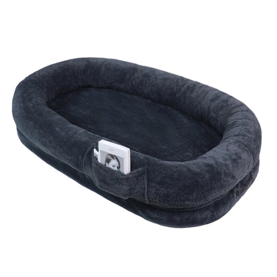Lit pour chien en peluche confortable et soutien 1