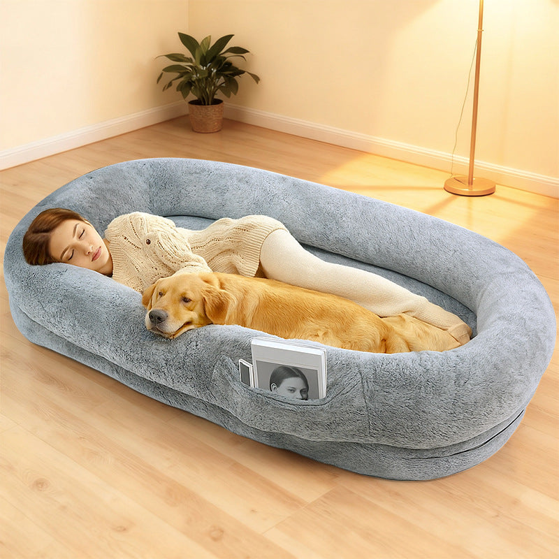 Lit pour chien en peluche confortable et soutien 3
