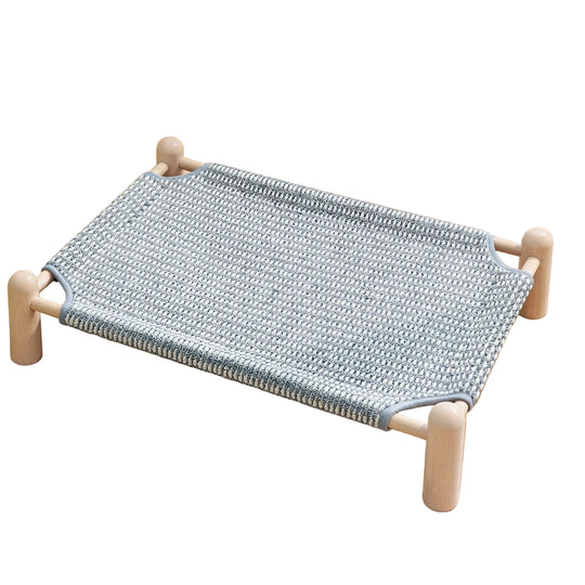 Lit surélevé pour animal de compagnie unisexe avec housse respirante 0