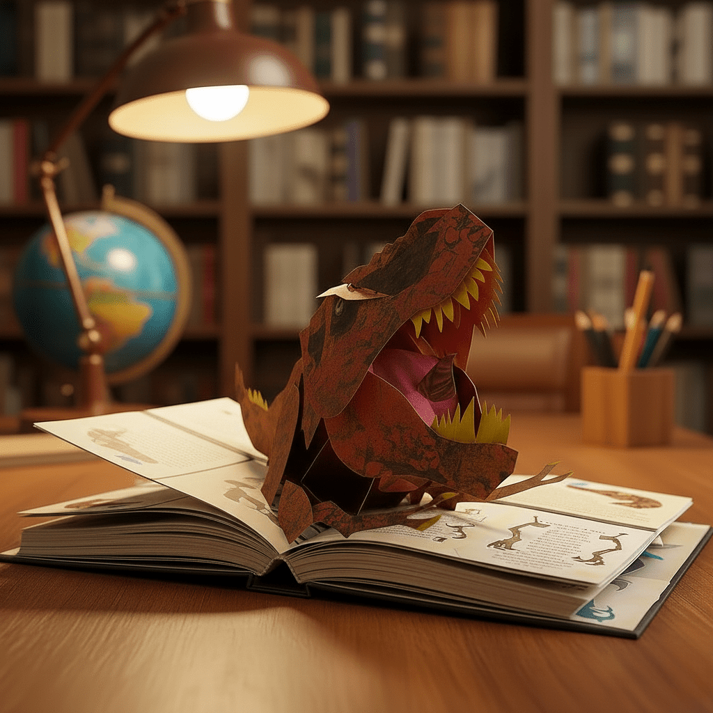 Livre Pop-up 3D Dinosaure Interactif pour Enfants 0