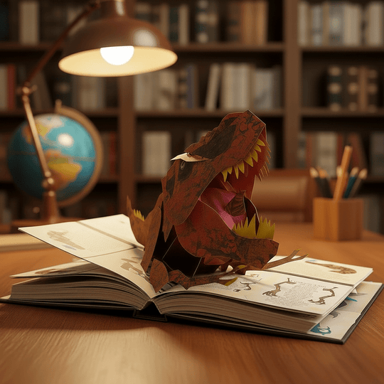 Livre Pop-up 3D Dinosaure Interactif pour Enfants 0
