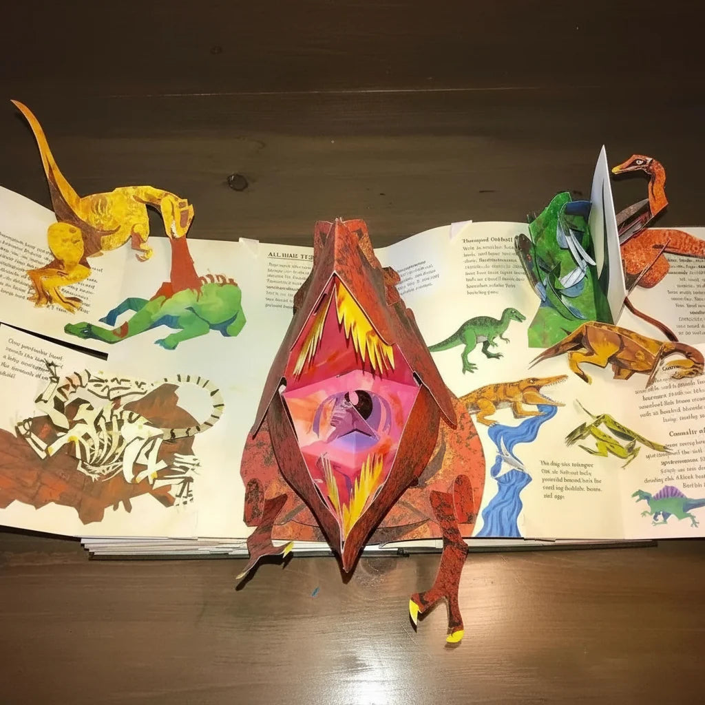 Livre Pop-up 3D Dinosaure Pour Enfants Aventure Éducative 1