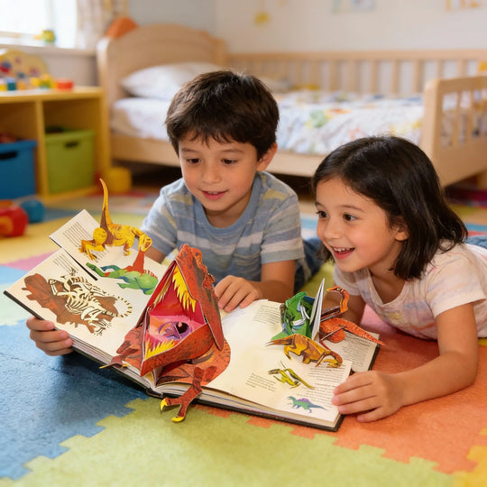 Livre Pop-up 3D Dinosaure Pour Enfants Aventure Éducative 5