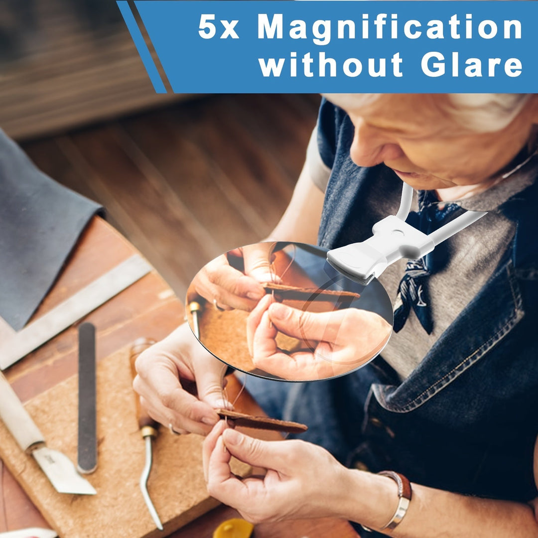 Loupe de Cou Mains Libres 5X Ajustable 6