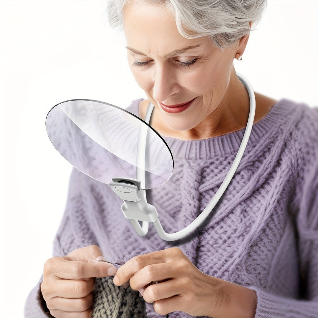 Loupe de Cou Mains Libres 5X Ajustable 8