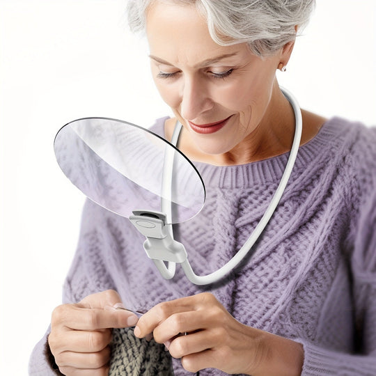 Loupe de Cou Mains Libres 5X Ajustable 8