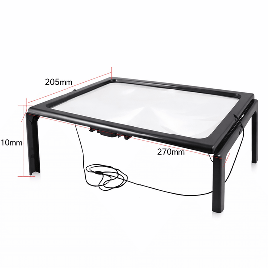 Loupe de Lecture Pliable avec Éclairage LED 3x pour Personne Âgée 3