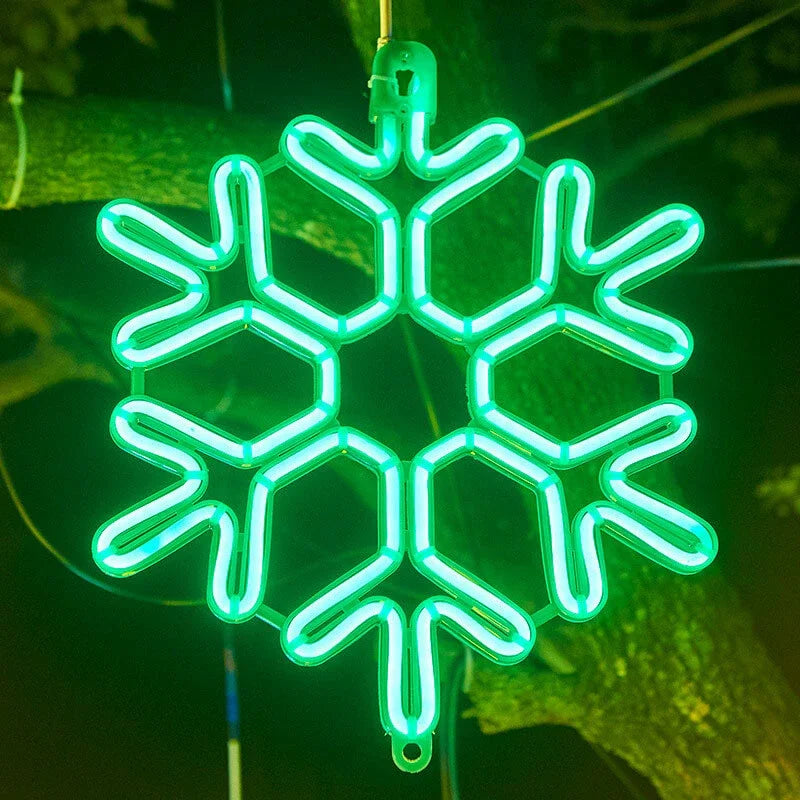 Lumières LED Flocon de Neige Décoratives pour Hiver 6