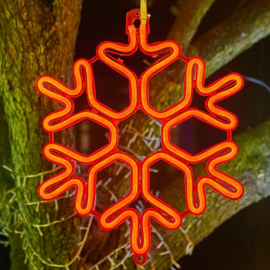 Lumières LED Flocon de Neige Décoratives pour Hiver 7