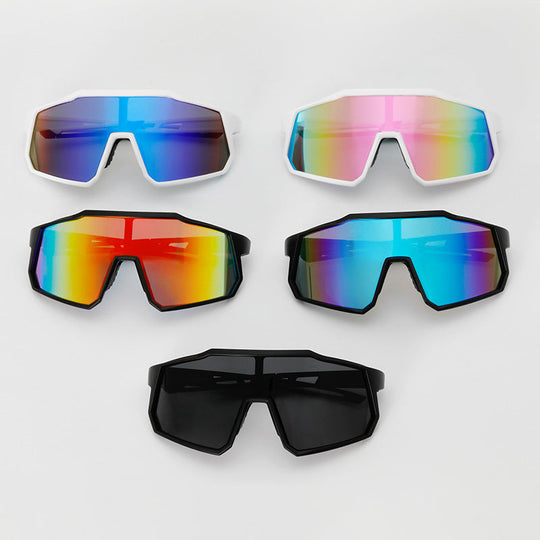 Lunette de Soleil Homme Aérodynamique Sportive avec Protection UV 4