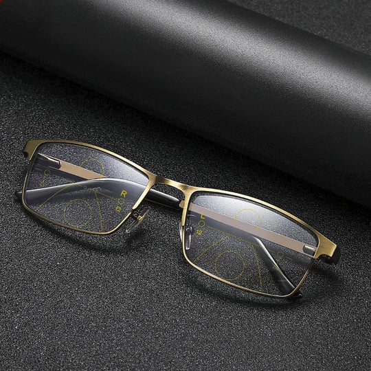 Lunettes de Lecture Multifocales Carrées pour Hommes et Femmes 4