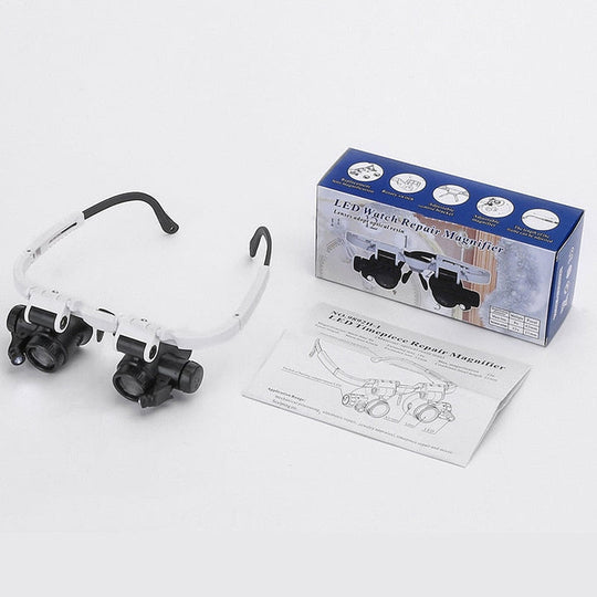 Lunettes de Loupe HD avec Éclairage LED 1