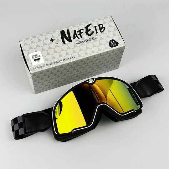 Lunettes de Moto Rétro pour Hommes Style Vintage 15