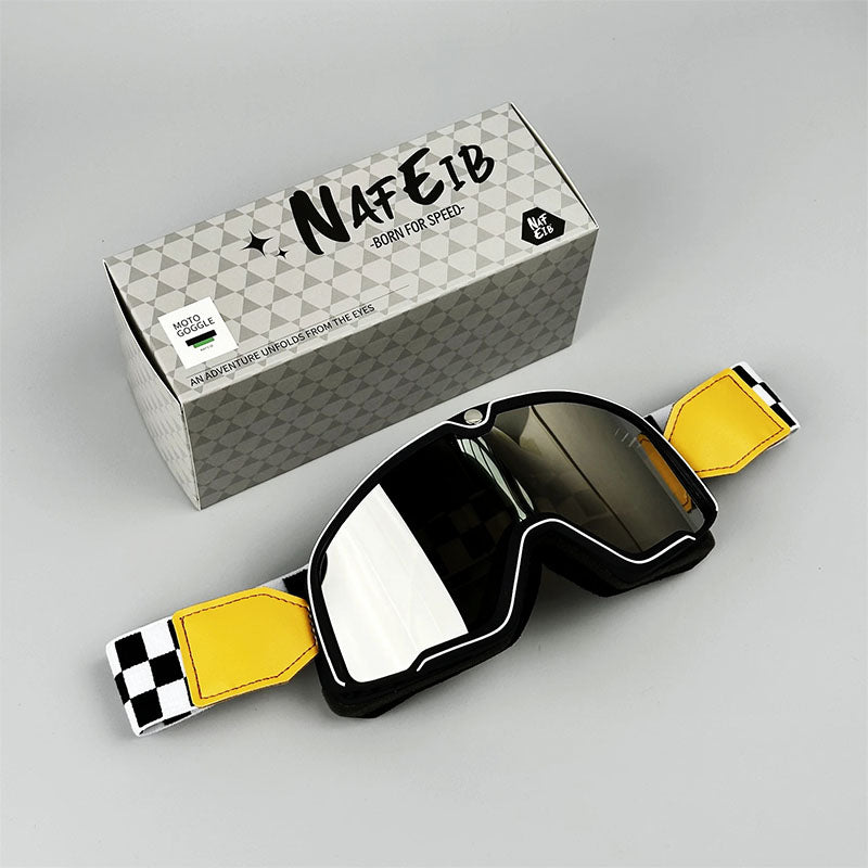 Lunettes de Moto Rétro pour Hommes Style Vintage 2