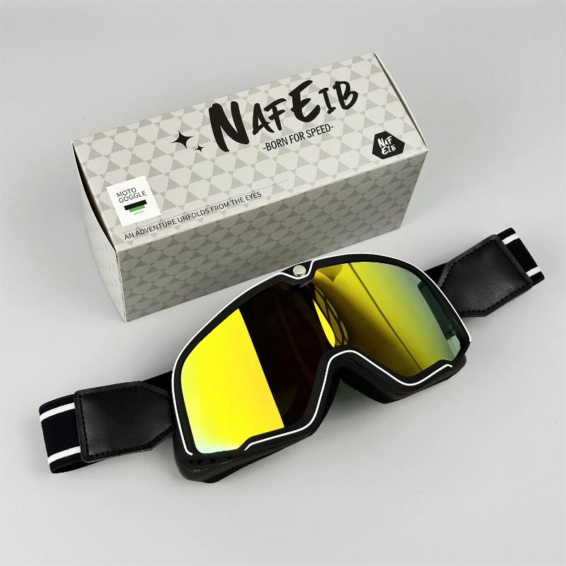Lunettes de Moto Rétro pour Hommes Style Vintage 5