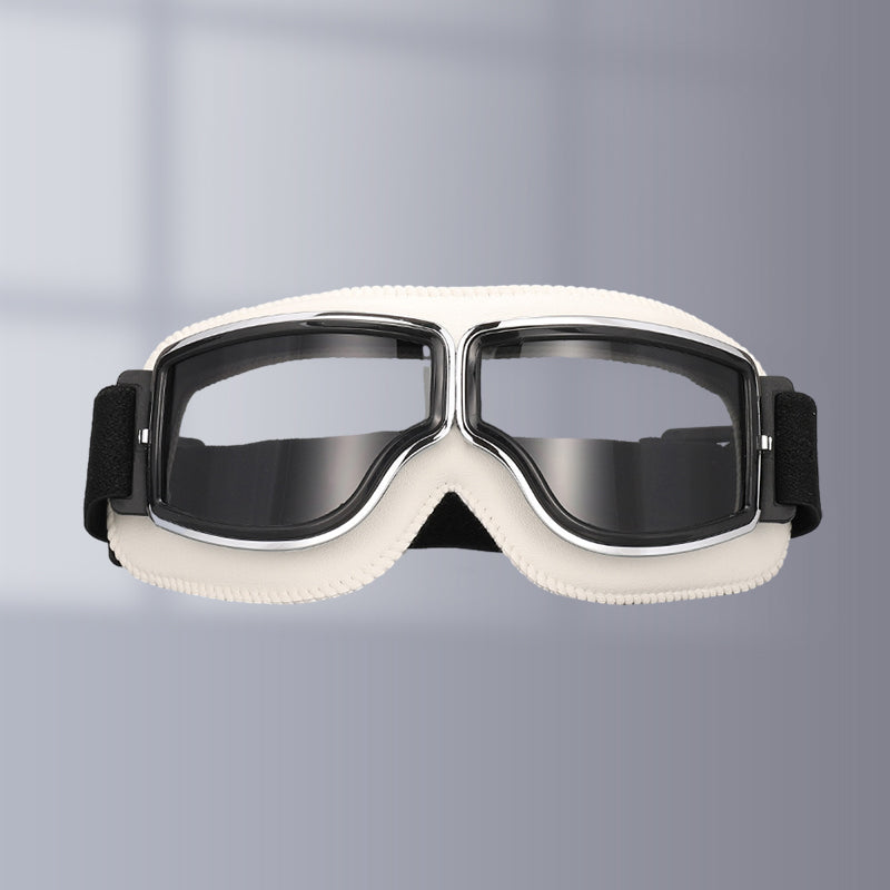 Lunettes de Moto Vintage Style Pilote 11